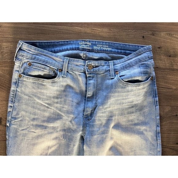Levi's Levi Strauss Signature High Rise Ankle Straight Jeans Women's Size 18 - Picture 3 of 6